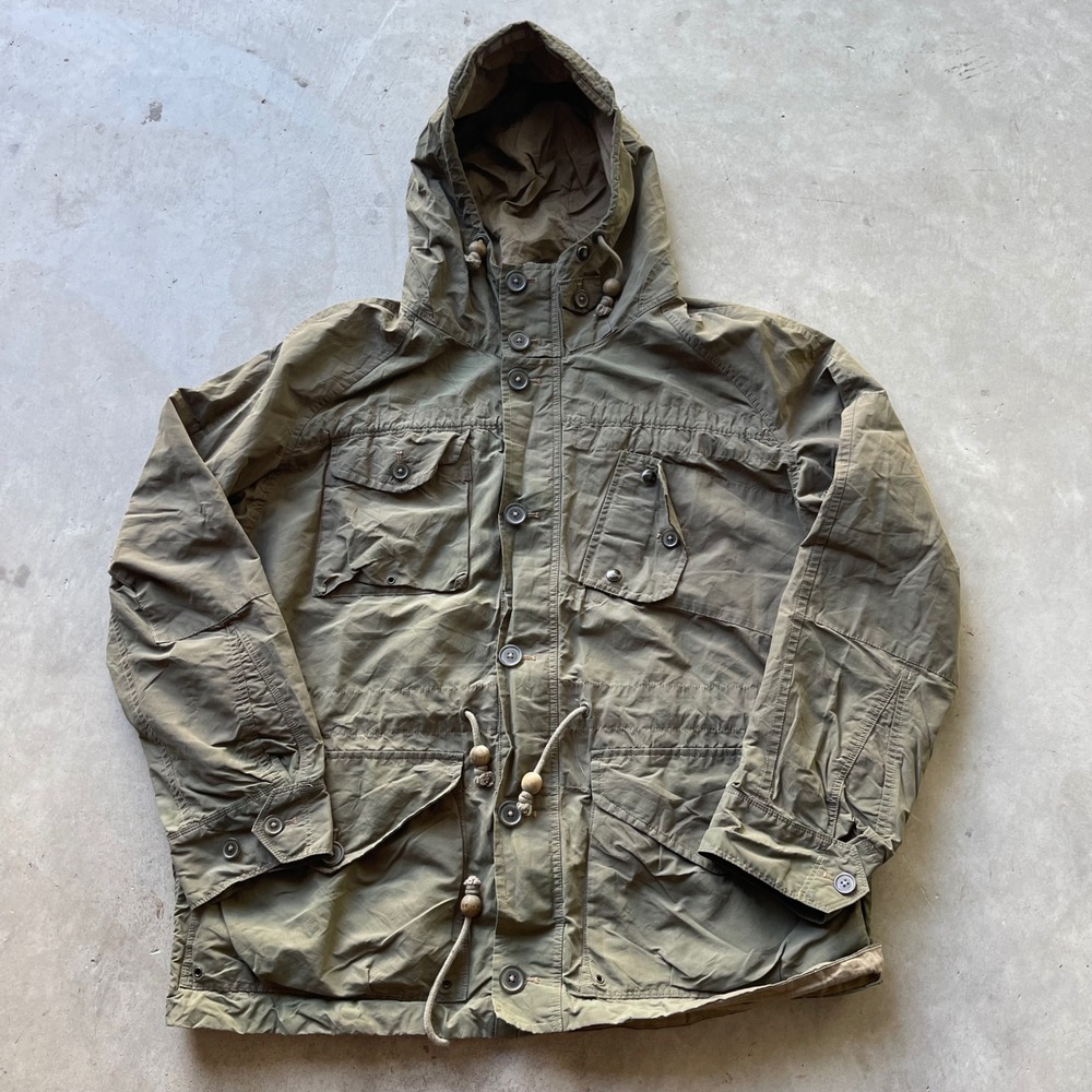 Polo Ralph Lauren Mens XL Olive Green Military Field Jacket Hooded Utility Parka